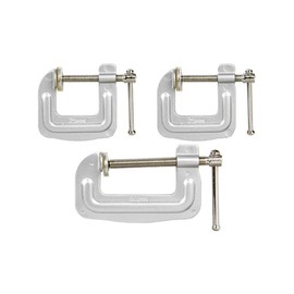 SK11 C Clamp Set, Maximum Mouth Width 1.0 inches (25 mm) x 2 Pieces, 2 Inches (50 mm) x 1 Piece