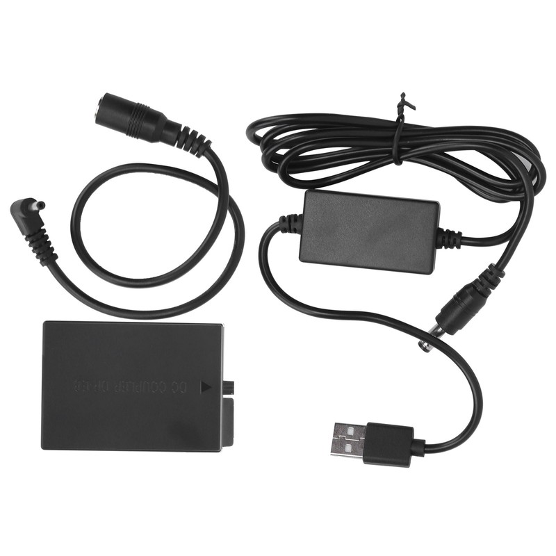 LPE8 Dummy Battery DC Coupler Power Adapter with USB Drive