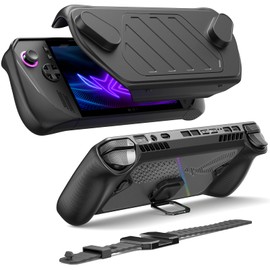 JSAUX JSAUX PC0111 ModCase Compatible with ASUS ROG Ally X, ROG Ally X Case with Detachable Front Shell, Include Protective Case, Face Cover, Metal Bracket and Strap - Basic Set