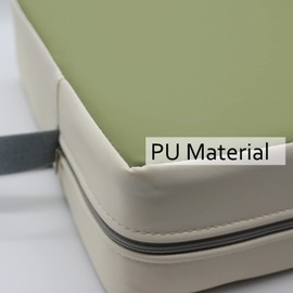 Eiury Booster Seat for Dining Table, PU Anti-Scratch Easy Cleaning Kids Toddler Booster Seat for Table, Portable Travel Increasing Cushion for Chair - Green