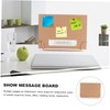 VILLFUL Cork BoardBulletin Board withRose Wooden Pin Memo Board Easy
