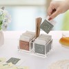 IGNPION 2pcs Sugar Packet Caddy, Plastic Tea Bag Organizer with