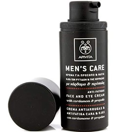 APIVITA MENS CARE Anti-Wrinkle, Anti-Fatigue Face and Eye Cream with cardamom & propolis 50ml