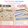 4-Pack Clear Mahjong Racks & Pushers for Game Night –