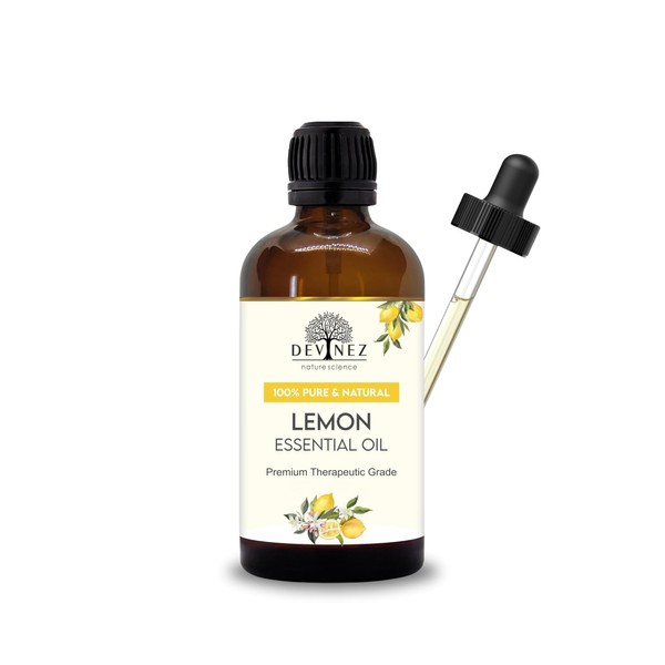 Devinez Lemon Essential Oil with Premium Dropper (30 ml/1 fl