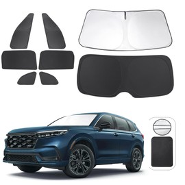 TINGLU Window Shades for Honda CR-V 2023 2024 2025 Accessorie Car Side Full Windows Rear Triangular Windshield Sun Shade Sun UV Rays & Privacy Protection for Camping,Napping,and Relaxing 8PCS
