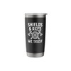 shields and axes we trust american viking norse mythology Stainless