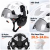 Safety Helmet with Built-In Visor & Removable Earmuffs – Style
