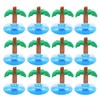 12pcs Coconut Trees Inflatable Pool Drink Holder Beach Party Cup