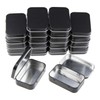 Goodma 20 Pieces Rectangular Metal Empty Hinged Tins Containers Basic