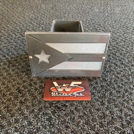 WinterFab Puerto Rico Flag Hitch Cover - Two Layer - 1/8" Steel - Custom