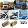 X AUTOHAUX 50pcs Motorcycle Brake Line Tube Fittings M10 PP54