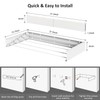 SZJoyBet Laundry Drying Rack, Collapsible Wall Mounted Clothes Drying Rack