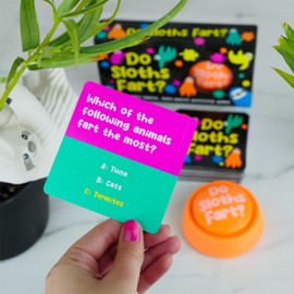 Do Sloths Fart? Fun Fast-Paced Guessing Game - Fart-tastic Family Board Game with Fart Sound Buzzer