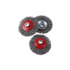 ONLISUM 3 x Wire Brush Wavy Wire 115 mm M14