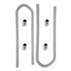 SUPERFASTRACING 44" Chrome Stainless Steel Flexible Universal Heater Hose Kit