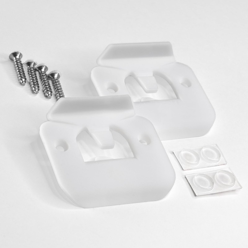 Enhanced Door Silencer Strike Plate with Adhesive Bump Stops -