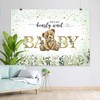 Joliaco Green Bear Baby Shower Backdrop We Can Bearly Wait