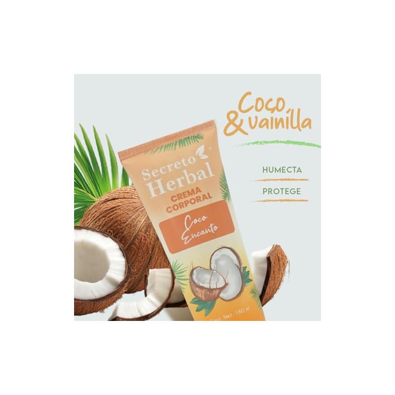 Secreto Herbal Crema Corporal Coco Encanto 180 ml