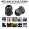 PENGLIN Cable Glands NPT Nylon Cable Connector, Strain Relief Cord