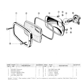 SKI DOO SNOWMOBILE HEADLIGHT RUBBER RING/GASKET - 410-6013-00