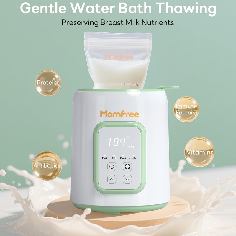Bottle Warmer, 8-in-1 Fast Baby Bottle Warmer for Breastmilk and