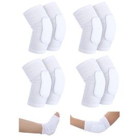 8 Protectores Elásticos de Punto de Talón Codo Protectores de Talones para Úlceras por Presión Coderas Protege Ulceraciones de Piel y Alivia Presión para Personas Mayores Aliviar Presión de Llagas