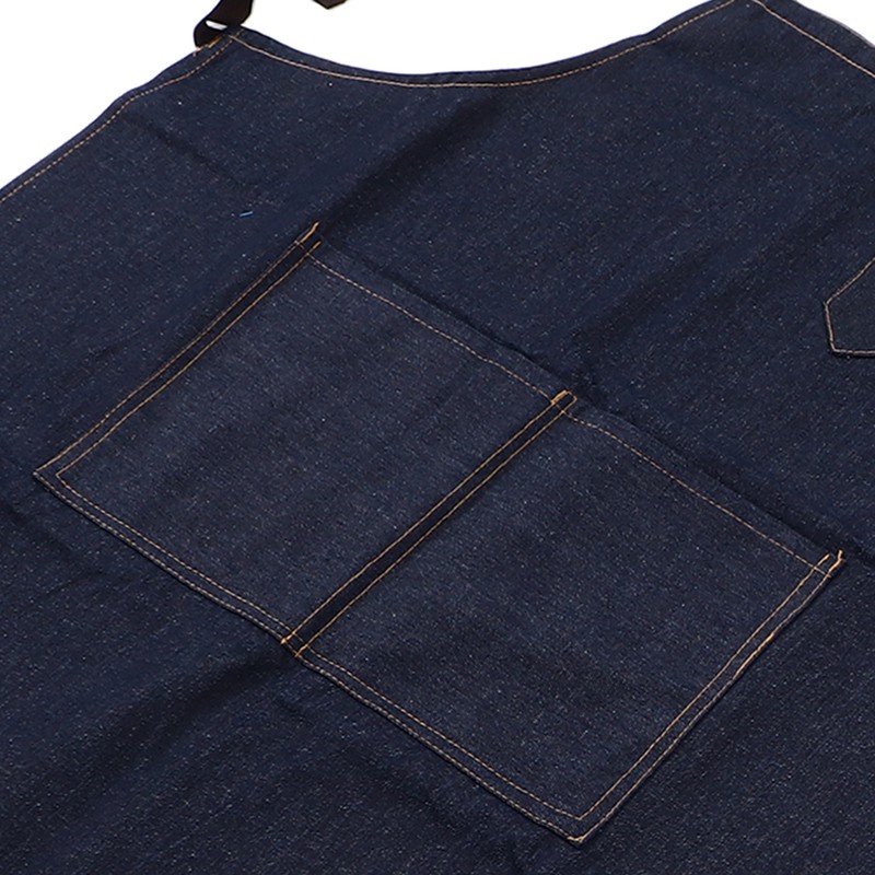 Denim Apron Abrasion Resistant Washable Chef Apron Adjustable Stylish Kitchen