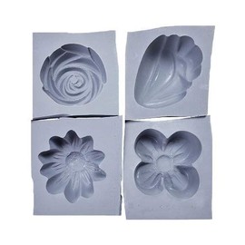 Summer Flowers Rubber Molds, 4/pk