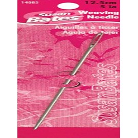 Susan Bates 14085 Steel Weaving Needle, 5-Inch, Silver/Steel