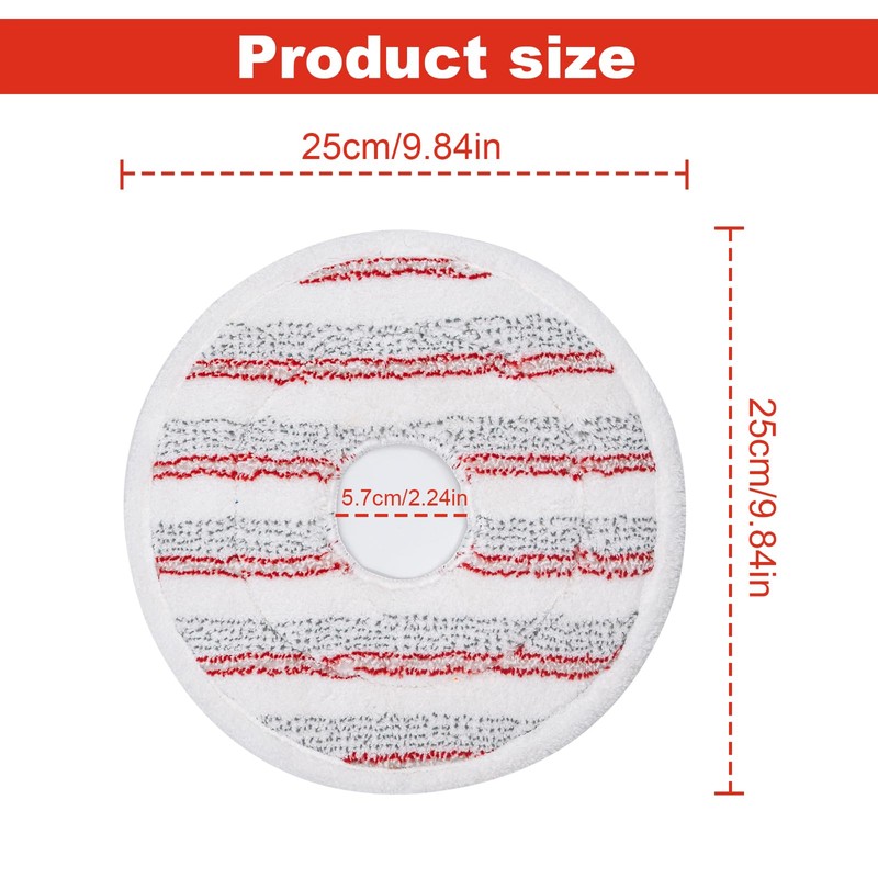 GFRED 3Pcs Mop Pads Replacement Compatible With Vileda Spin and