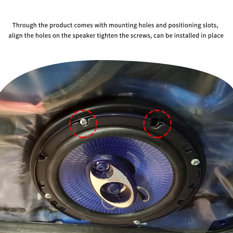wedfish 2PCS 6.5 Speaker Spacer Enhance Sound Quality,No Cutting and