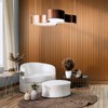 Art3dwallpanels Slat Wall Paneling, 104'' x 6.7'' Glossy Metal Finish