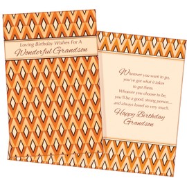 Chuck's Card-O-Rama - Grandson Birthday Card - NEW - MADE in CHICAGO - Large Card Opens to 10" x 7.75" - Packaged in Extra Sturdy Mailer - You are loved Grandson! - 70269