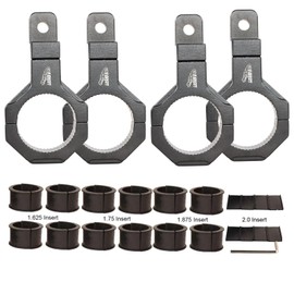 LIZARD GO Tube Clamp Univesal 360 Degree Mount Horizontal Bar Clamp 1.625 inch,1.75 inch,1.875 inch,2.0 inch,Roll Bar Clamp for LED Light Bar,Cube Lights,ATVs Whips (4Pack)