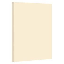 Cream Pastel Color Card Stock Paper, 67lb Cover Medium Weight Cardstock, for Arts & Crafts, Coloring, Announcements, Stationary Printing at School, Office, Home | 8.5 x 11 | 50 Sheets Per Pack
