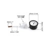 QWORK Thermometer with Sensor Capilar Used for Boilers, Heating and