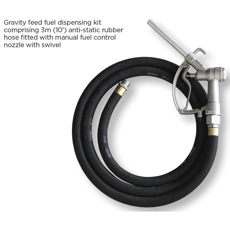 Groz 44094 Fuel Dispensing Kit 3/4" Hose ID with 3/4"
