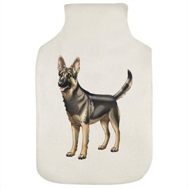 'Cute German Shepherd' Hot Water Bottle Cover (HW00035603)