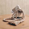 1 Pack 60inch Wood Bead Garland with Tassels,Farmhouse Beads Rustic