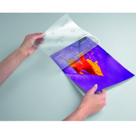 Fellowes Fellowes Laminierfolien A5 ImageLast, 80 Mikron (2 x 80 Mikron), 25 Stück, transparent mit Ausrichtungshilfe. Ideal für Fotos und Informationshinweise mit optimalem Kontrast