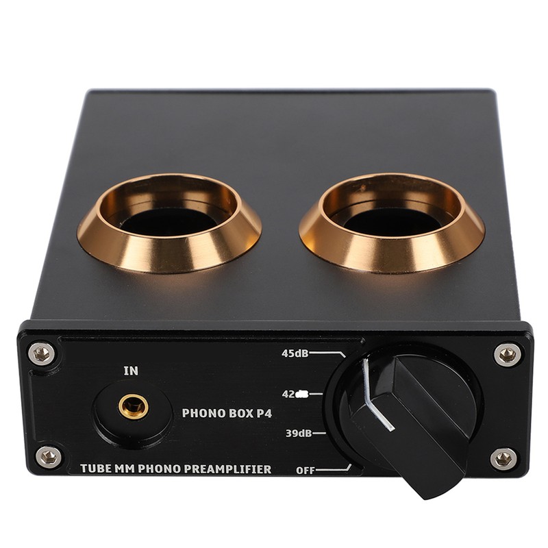 PHONO BOX P4 Gold Plated RCA Panel Drawing Sandblasting MM
