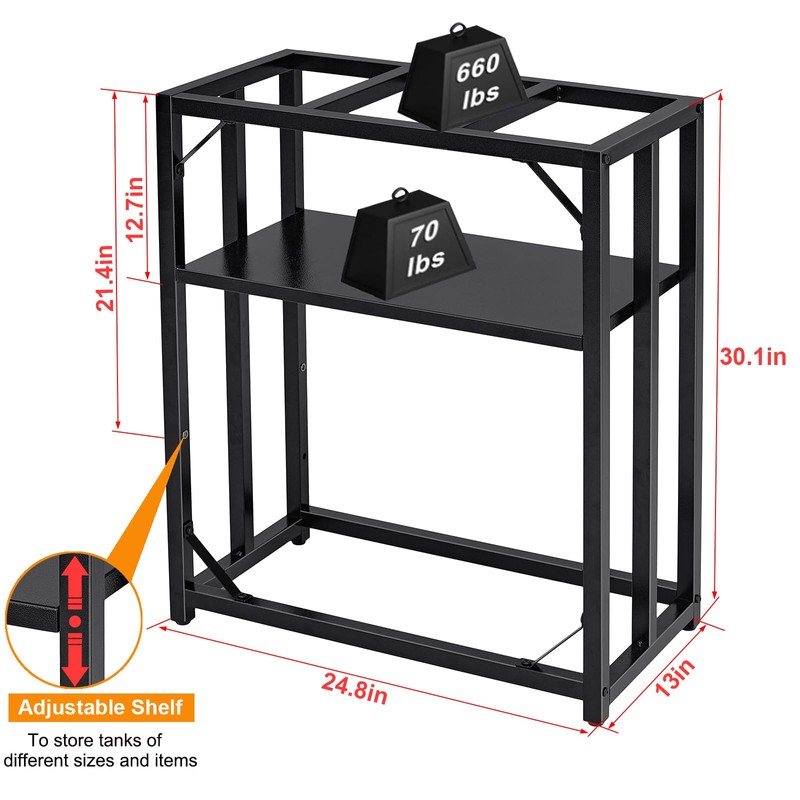 Li-TianFeng Fish Tank Stand, Aquarium Stand for 20 Gallon, Upgrade