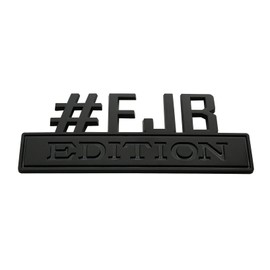 Zcardon Large #FJB Edition Emblem Car Bumper Sticker Badgeslide ​Decal fits Fender Car Truck Badge - 7 Inch Length (Matte Black) (FD-# FJB Edition)