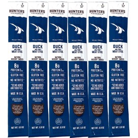 6 Count - Hunter's Reserve - PKM - Exotic Meat Trail Sticks - 6 Count - Adventure You Can Taste - Wild Game Exotic Jerky Meat Sticks (Duck)