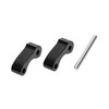 VekAuto Black Aluminum Rear Window Latch Hinge Pivots for Toyota