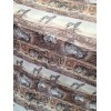 Divastyletextiles BROWN TAN LEOPARD PRINT CHIFFON ZEBRA FABRIC BY THE