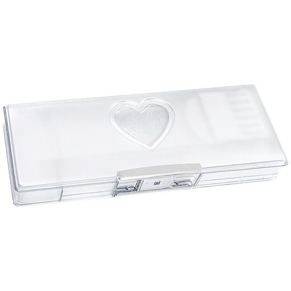 Coolier 832590 Clear Heart Window Open Sheer Drop Soft Pencil