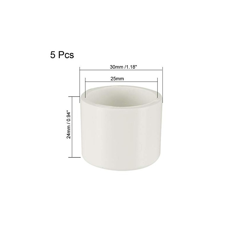 sourcing map 25mm PVC Pipe Cap Fitting, Slip Socket External