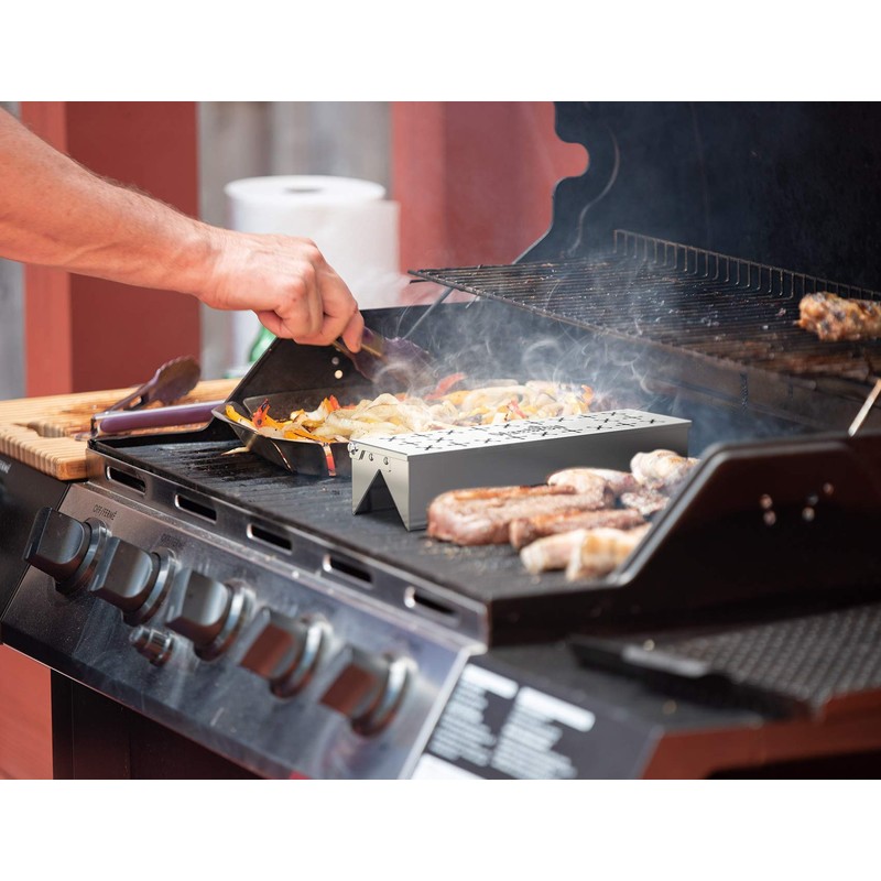 Stanbroil Stainless Steel Smoker Box for Gas Grilling | Wood